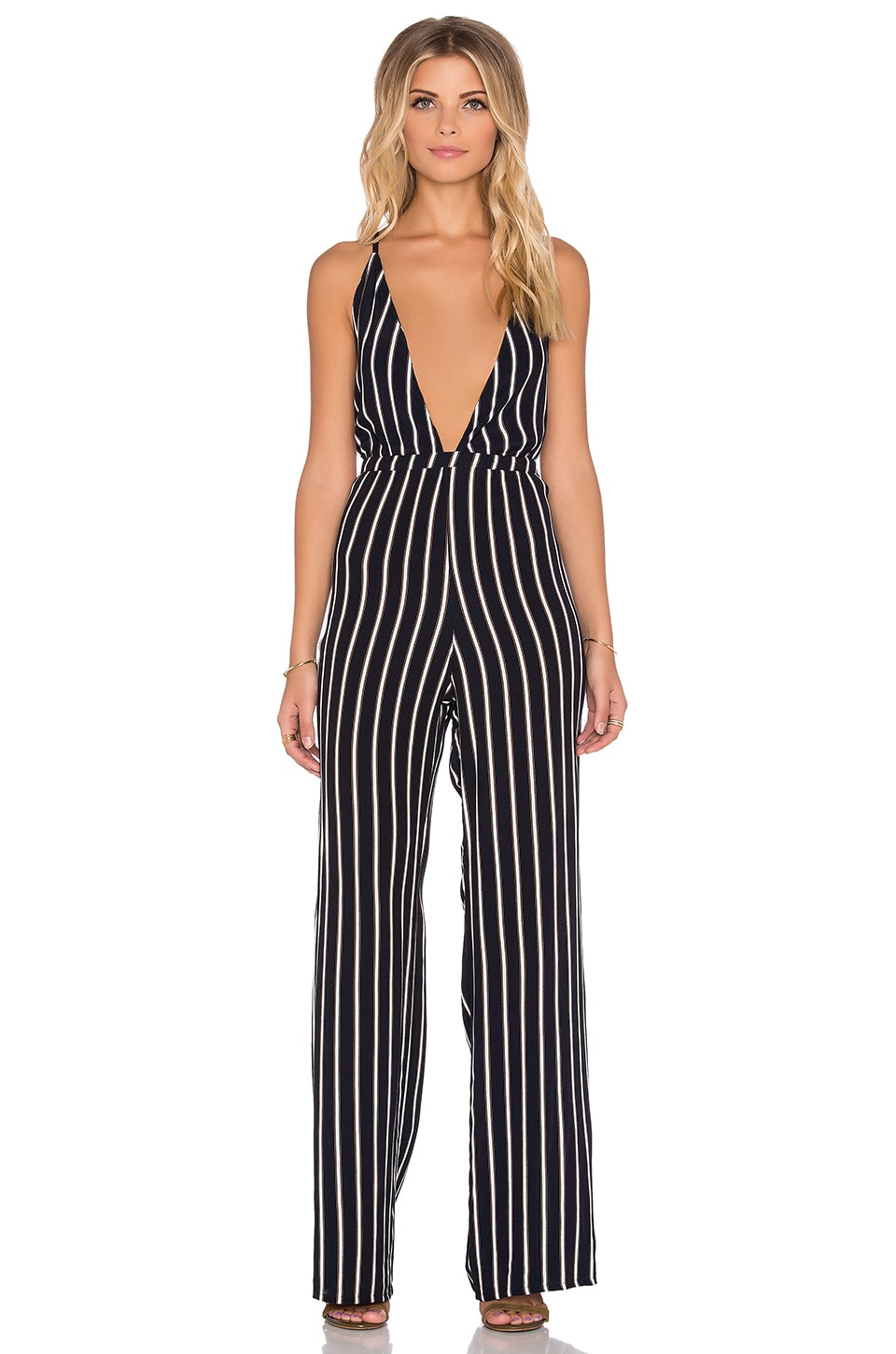 Faithfull the brand striped jumpsuit Outlet