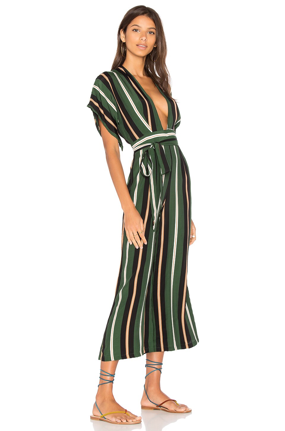 FAITHFULL THE BRAND Cedric Jumpsuit in Firenze Stripe Print