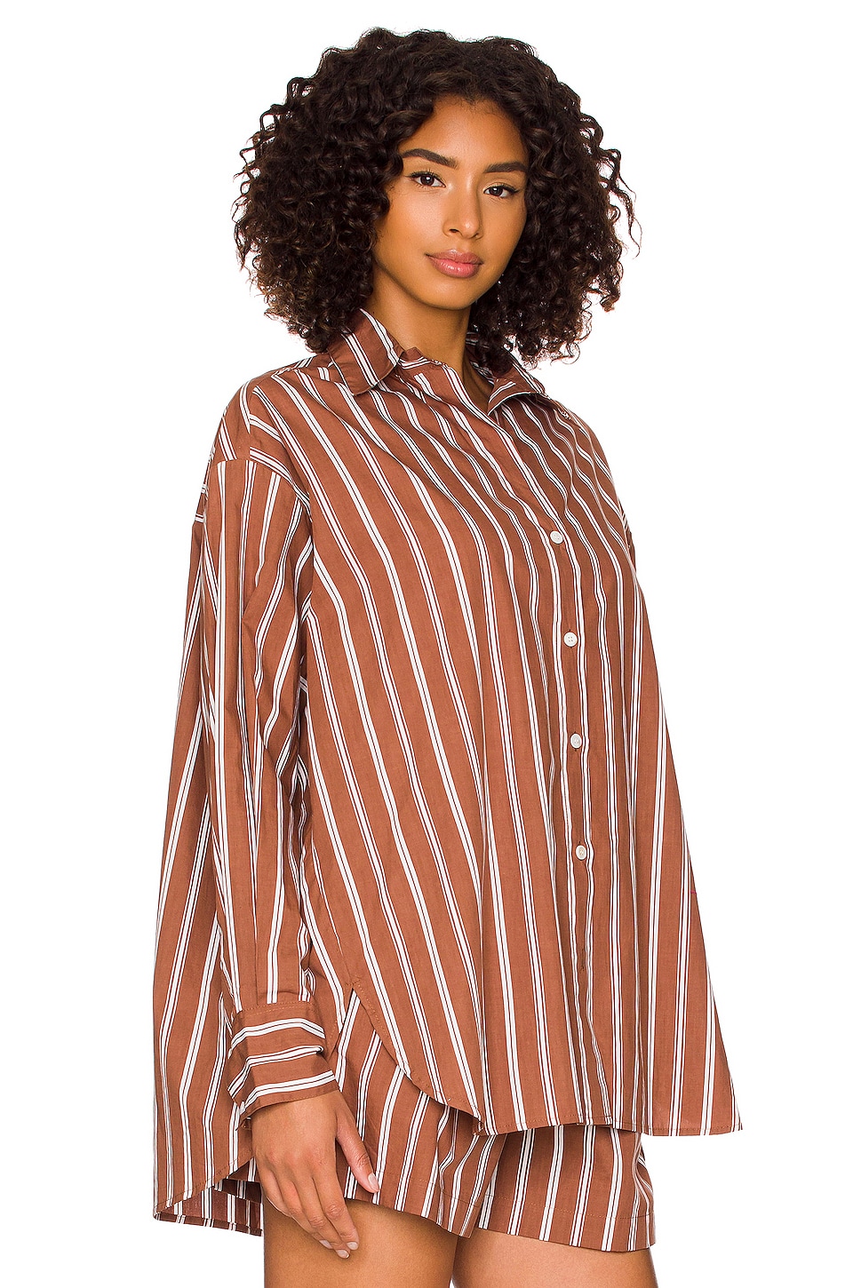 FAITHFULL THE BRAND Daija Shirt in Maya Stripe Print