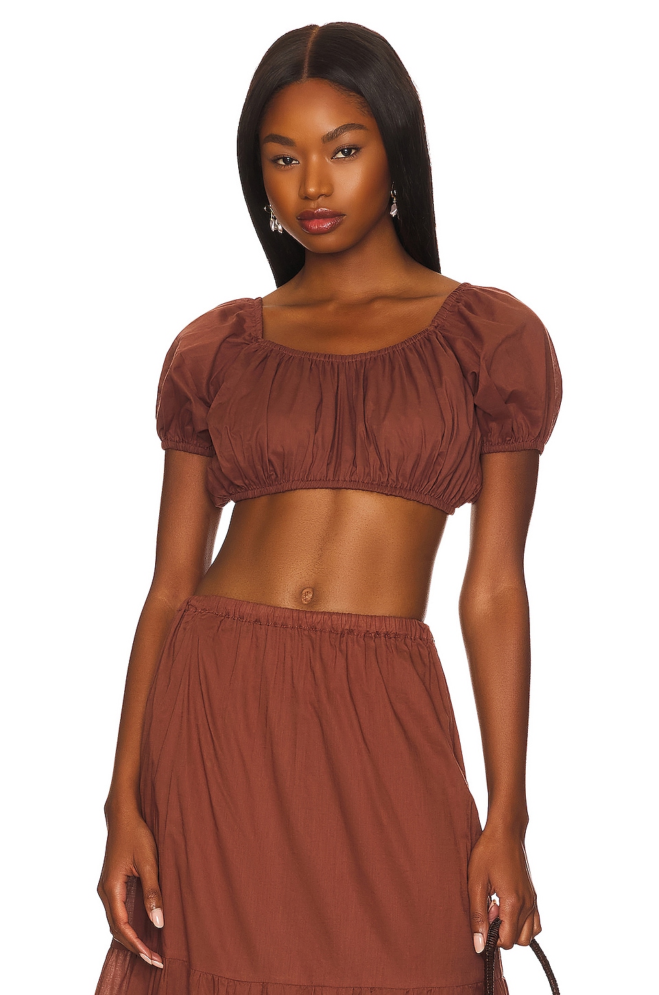 FAITHFULL THE BRAND x REVOLVE Rhea Top in Chocolate