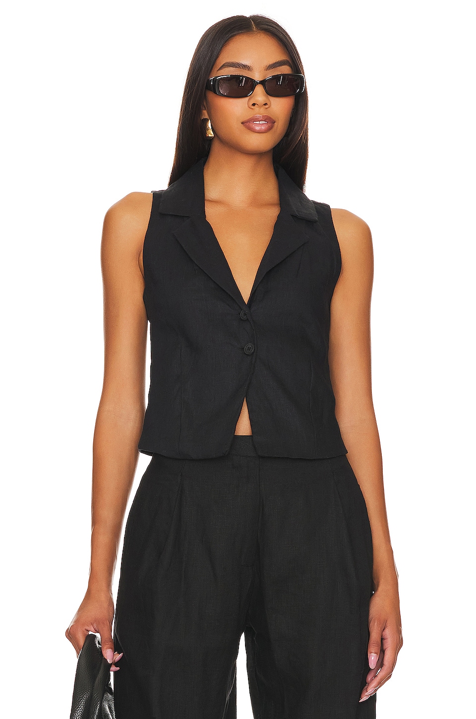 FAITHFULL THE BRAND Gabriel Top in Black | REVOLVE
