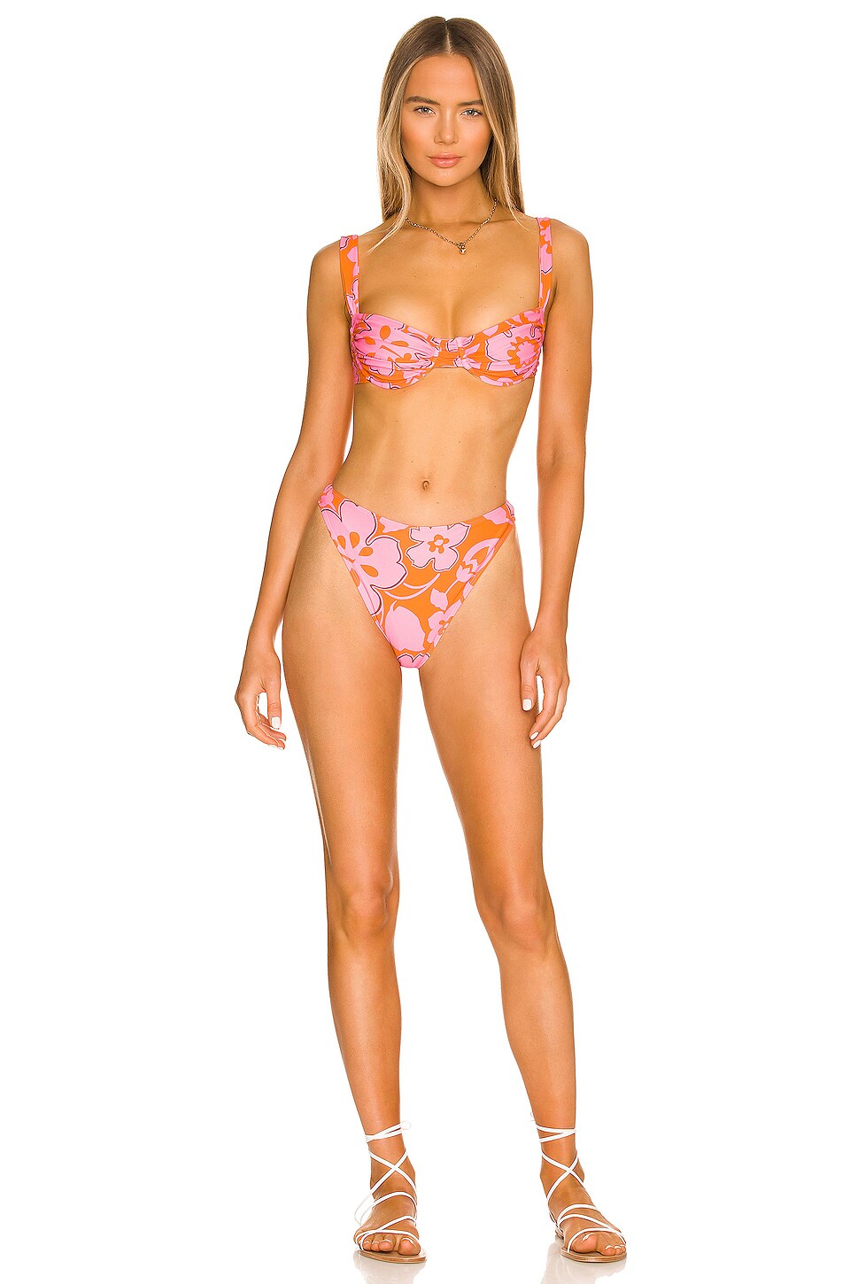 flora bikini top paraiso floral print