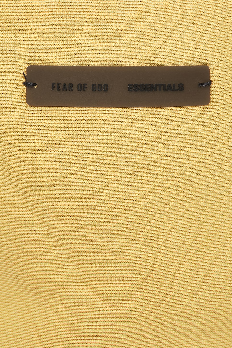Fear of God ESSENTIALS Cropped Relaxed Hoodie in Canyon | REVOLVE
