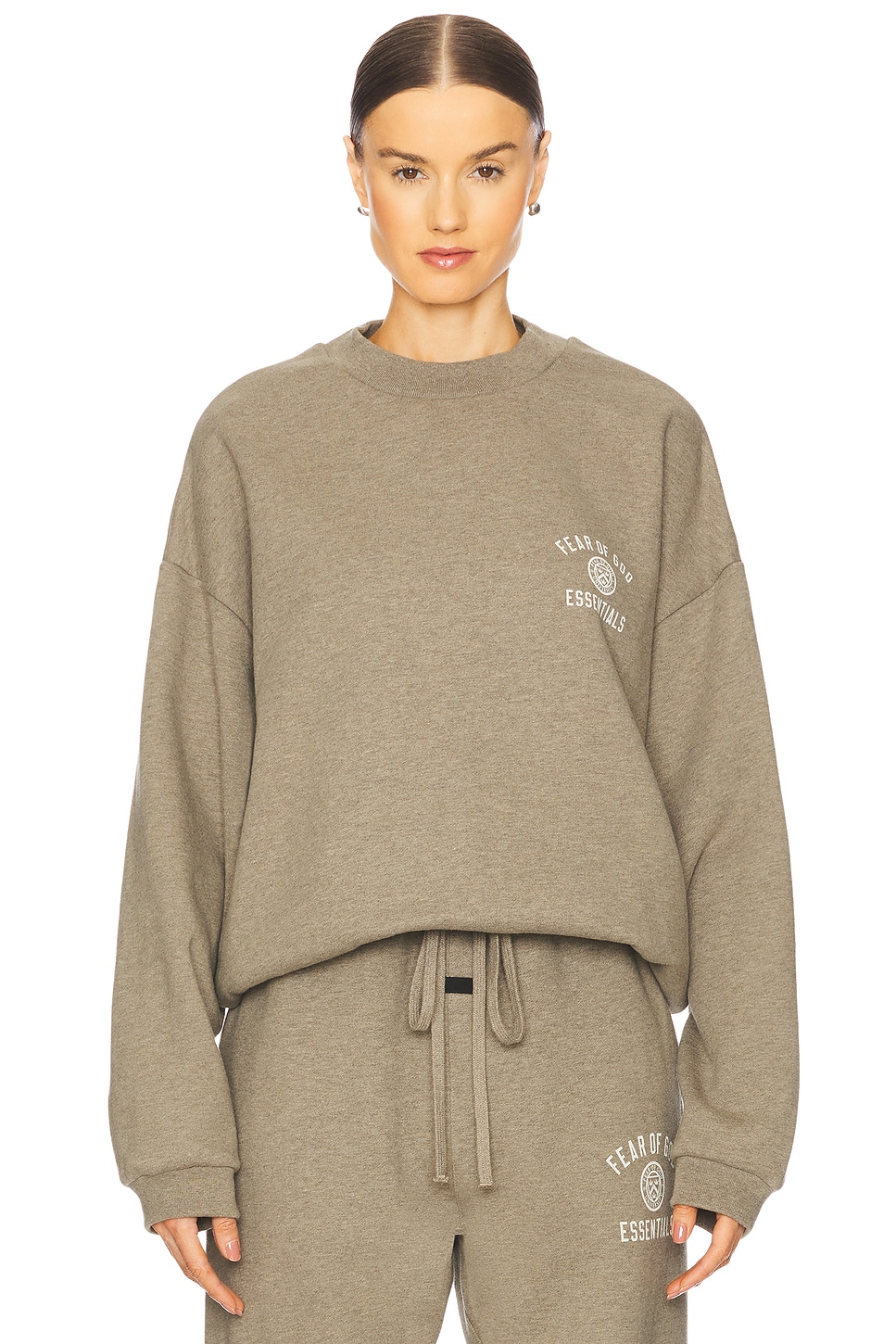 FOG ESSENTIALS FLEECE CREWNECK HEATHER GRAY スウェット 192HO246261F_FLEECECREWNECK_HE