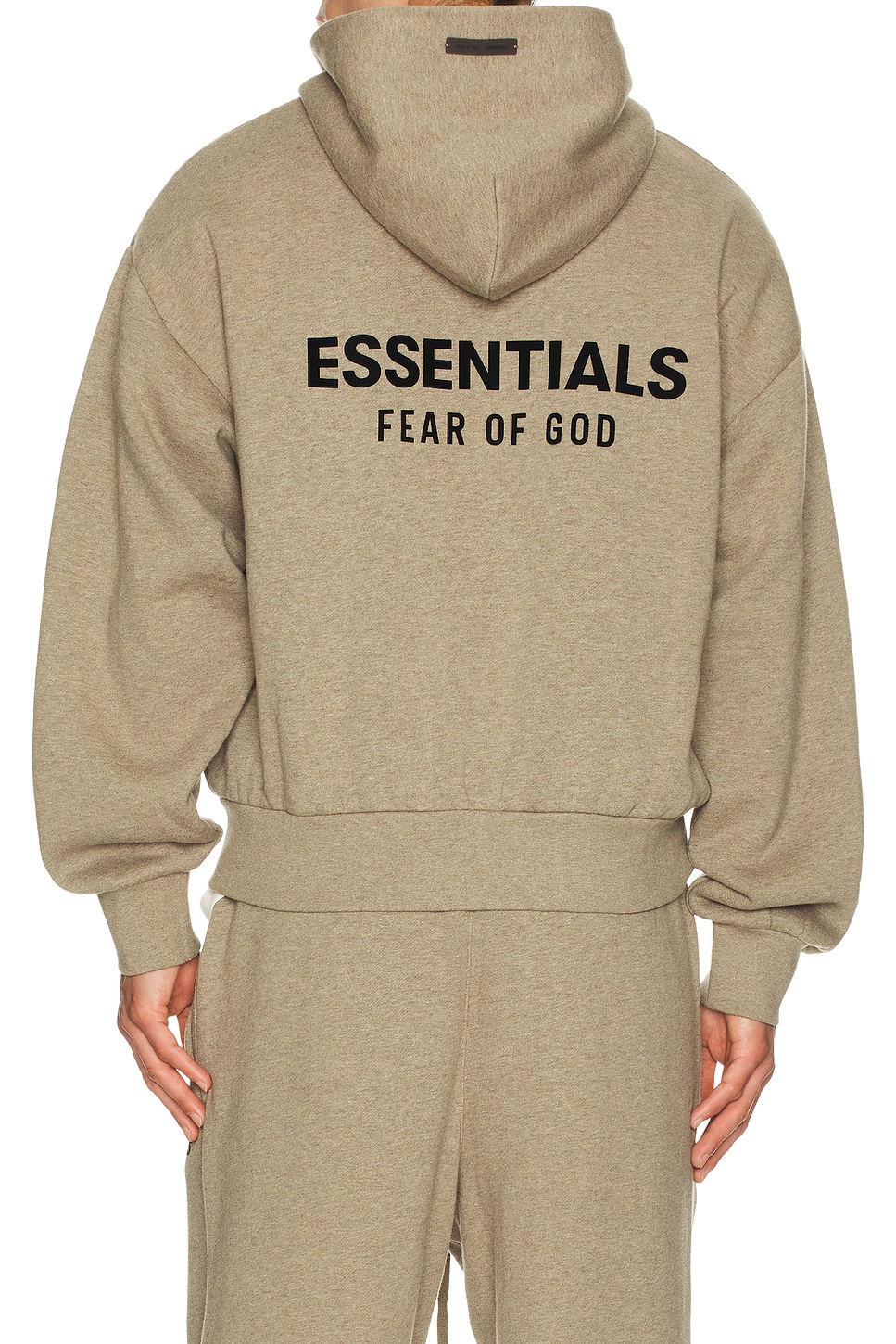 Fear of God ESSENTIALS Classic Full Zip Up Hoodie in Homestead