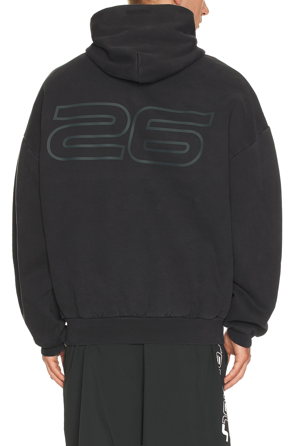 Fear of God ESSENTIALS 90'S Hoodie in Vintage Black | REVOLVE