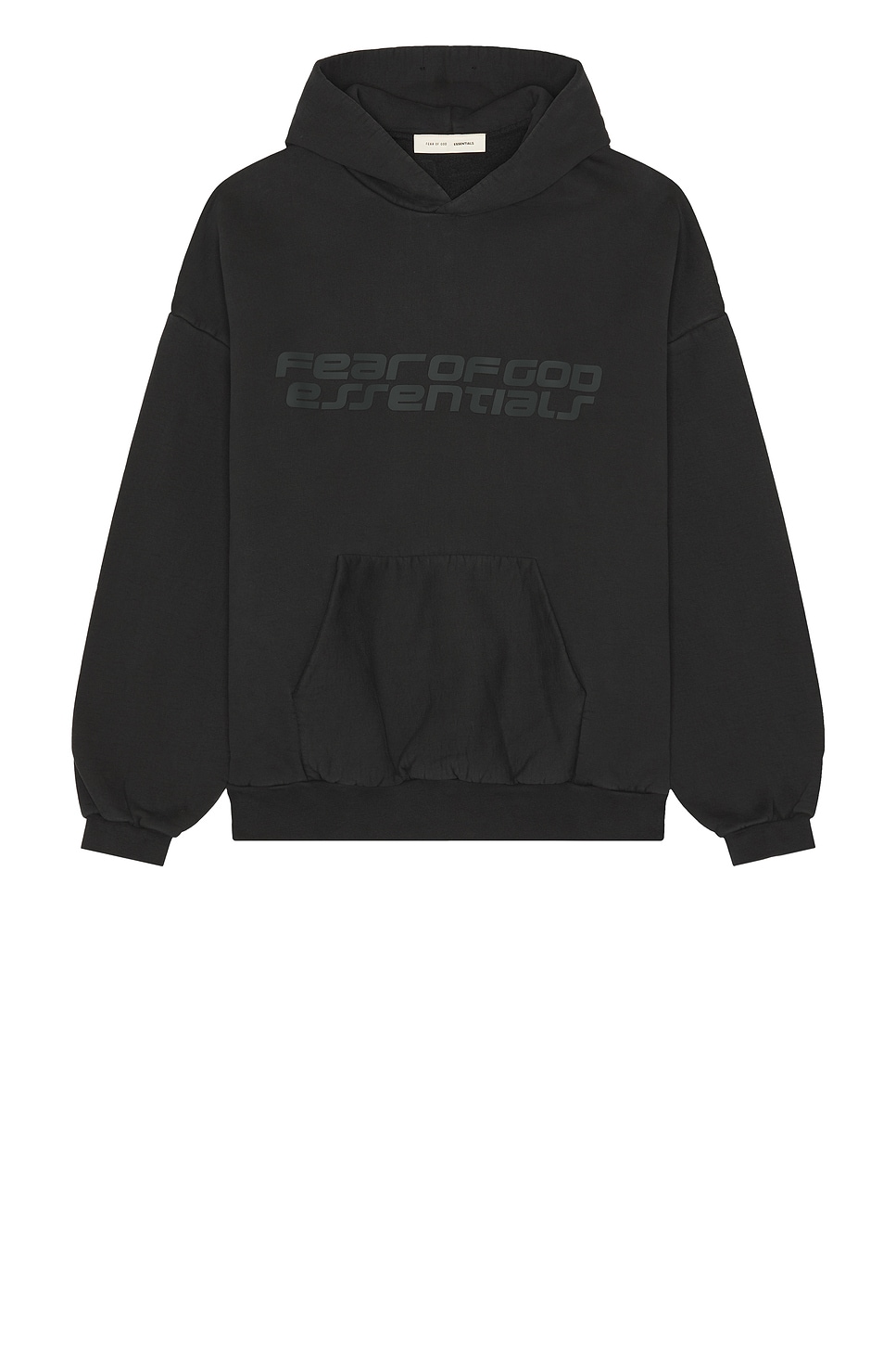 Fear of God ESSENTIALS 90'S Hoodie in Vintage Black | REVOLVE