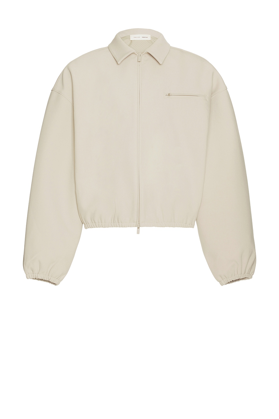 Bonded Canvas Zip-Up Jacket