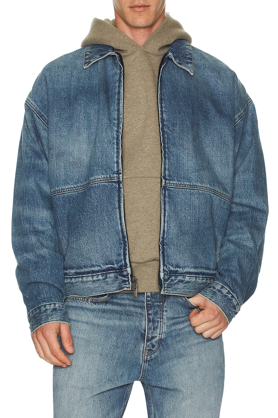 Fear of God ESSENTIALS DENIM トラッカージャケット - Classic Blue