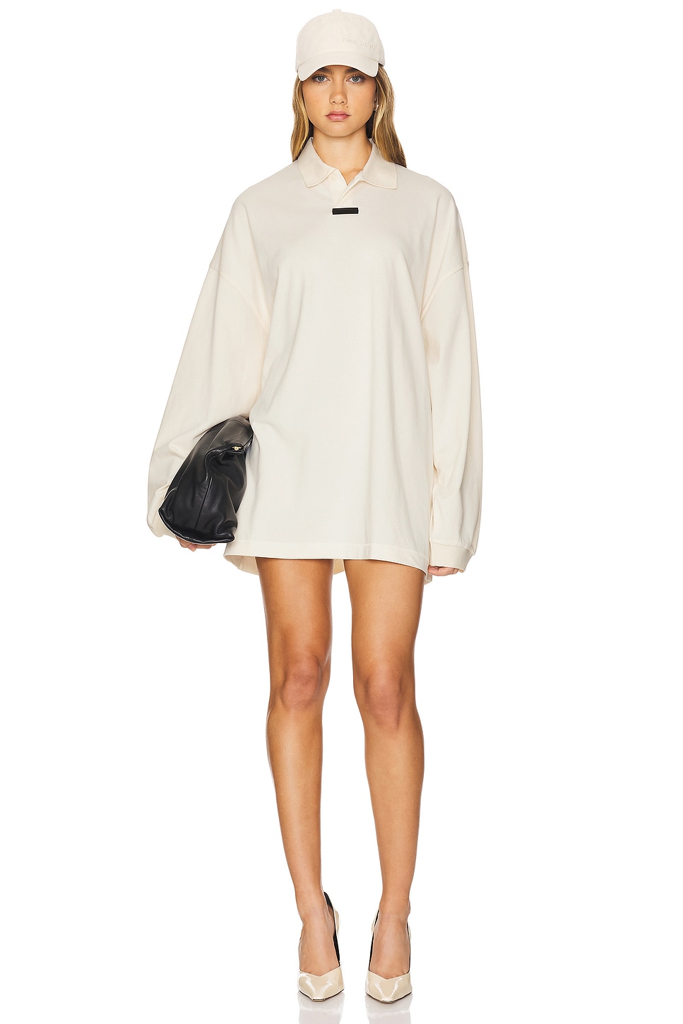 Fear of God ESSENTIALS Pique Long Sleeve Polo