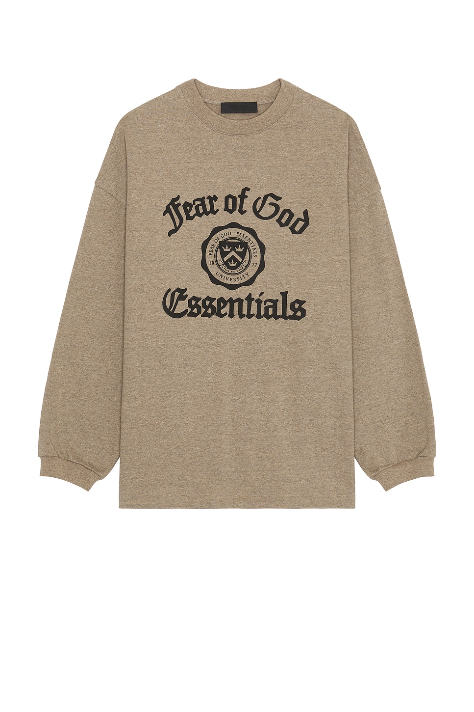 Fear of God ESSENTIALS Heavy Long Sleeve Tee in Heather Gray