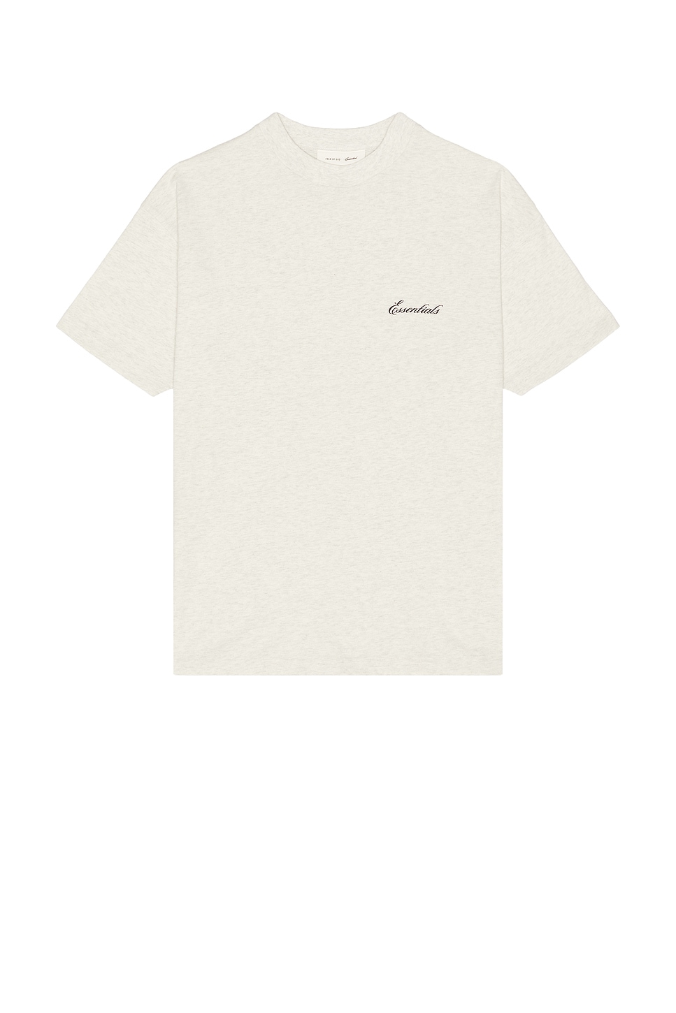 Fear of God ESSENTIALS Classic Short Sleeve Tee in Oatmeal Heather