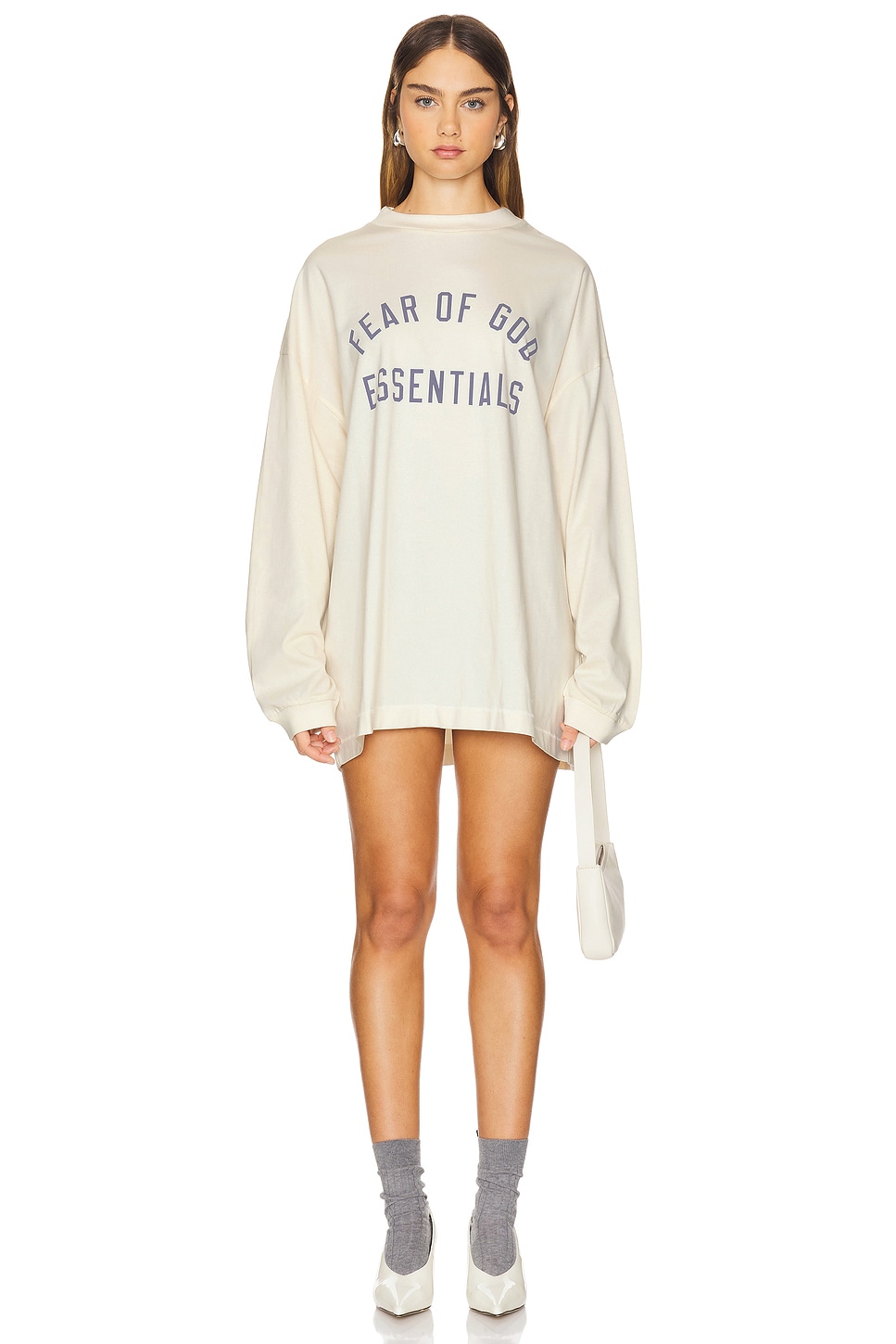 【FOG Essentials】Jersey Long Sleeve Tee Fear of God Essentials Long Sleeve Cotton Jersey Graphic T