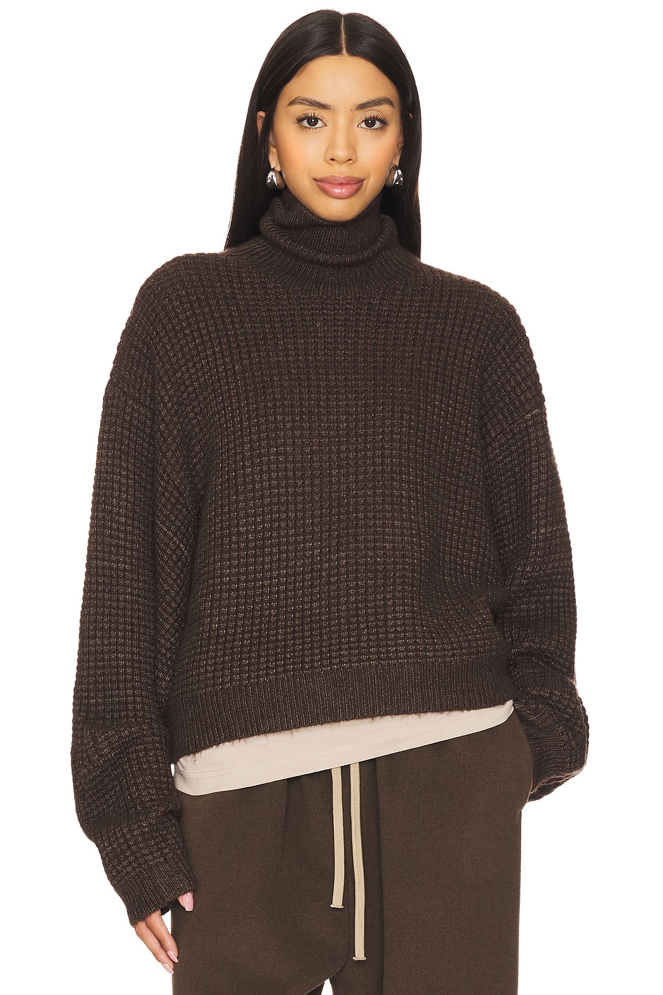 Cropped Turtleneck Sweater