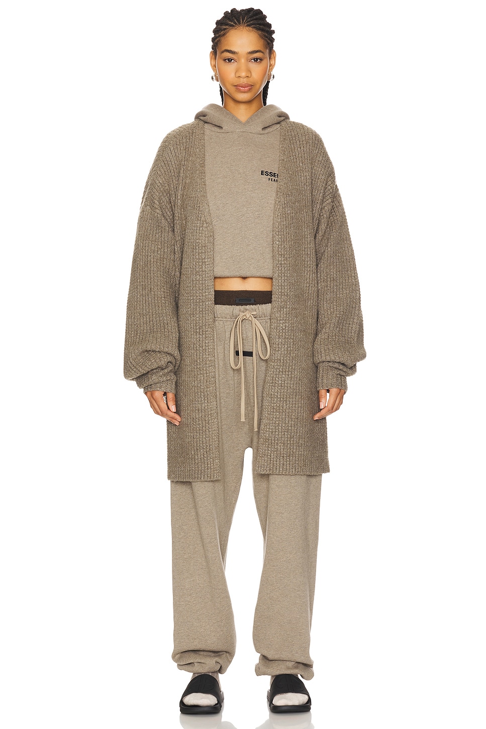 Fear of God Essentials Waffle-knitカーディガン
