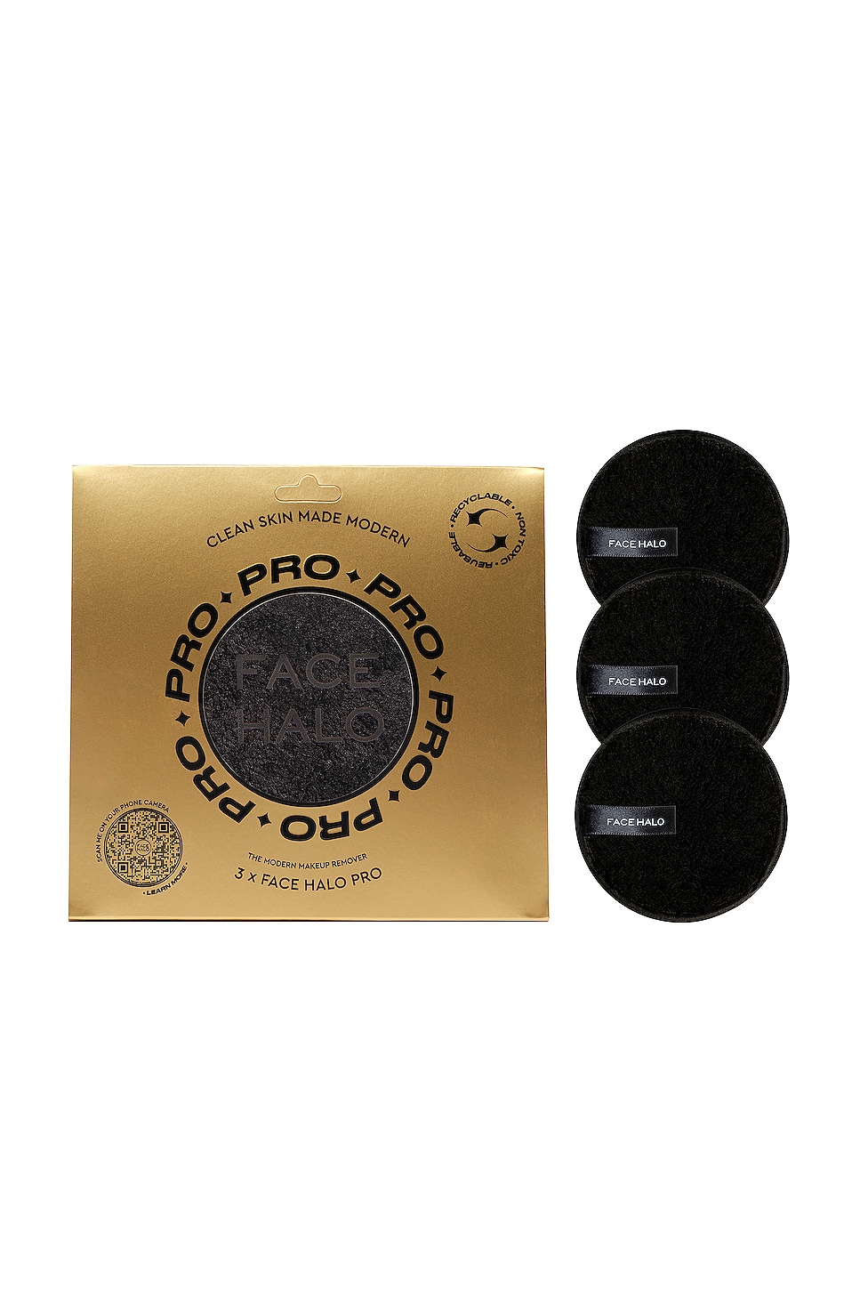 Face Halo Pro 3 Pack In Pro Black