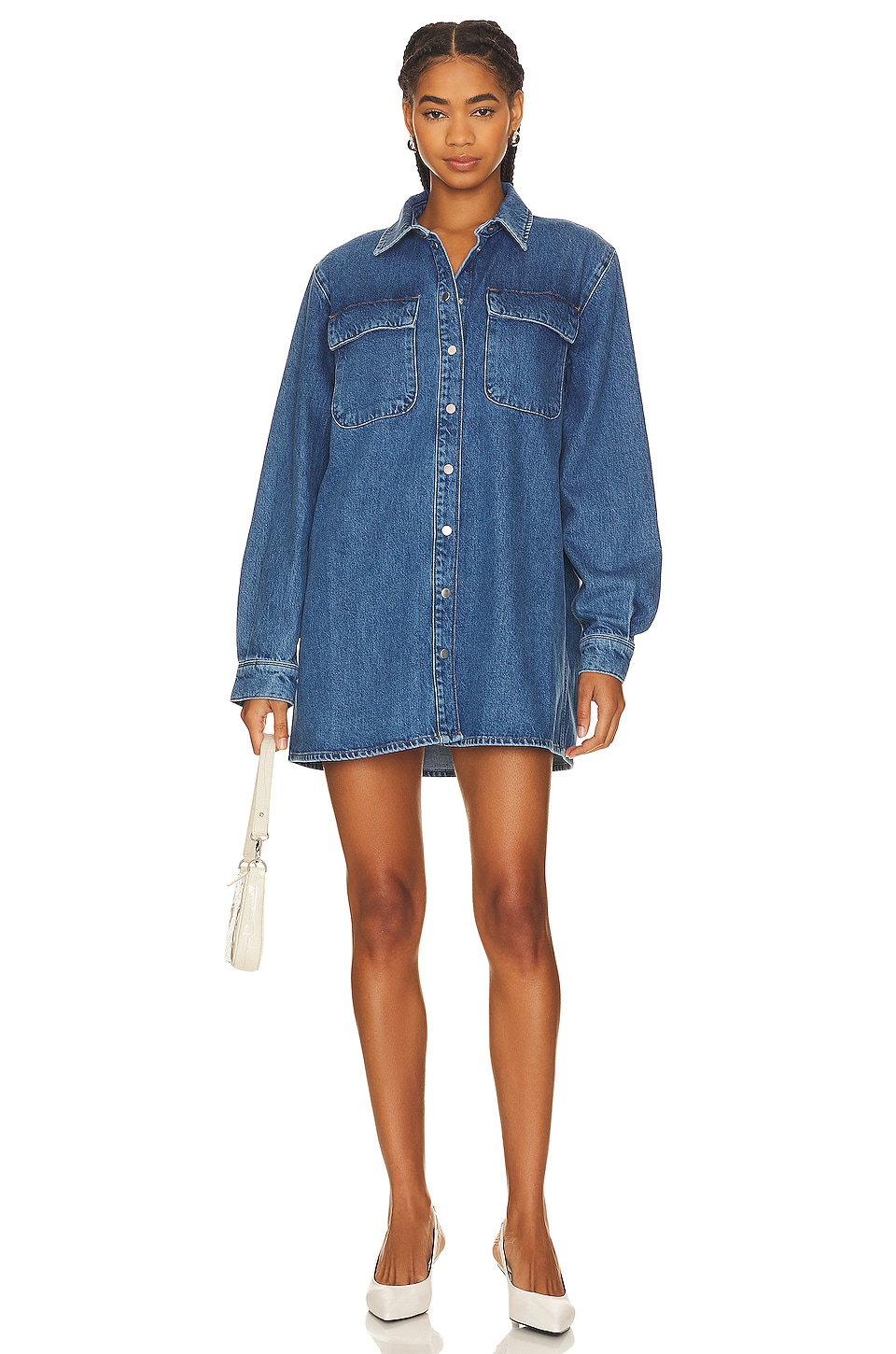 FRAME The A-line Shirt Dress thumbnail