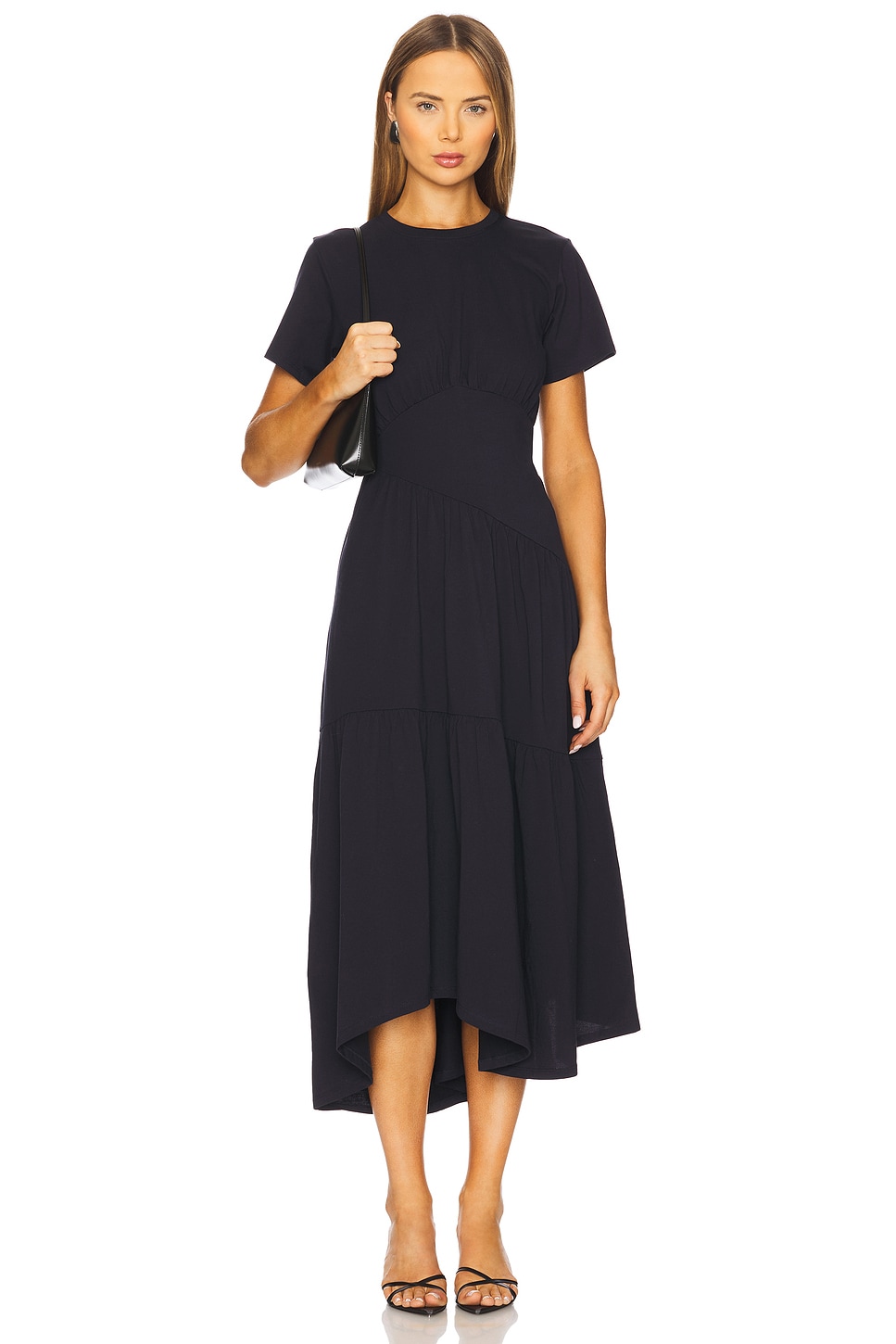 frame dress The Play this brown Paneled suede mini shirt dress