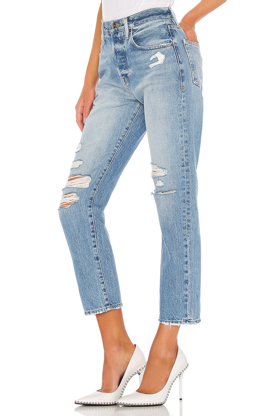FRAME Le Original Mix Pocket Slim Straight in Zuma Bay