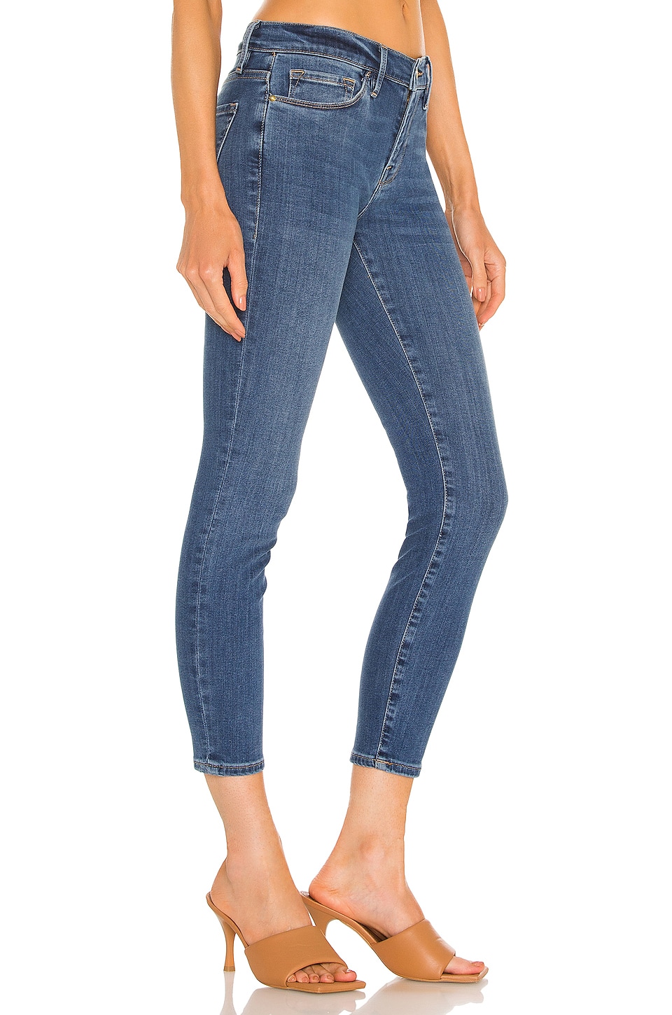 frame le skinny de jeanne crop