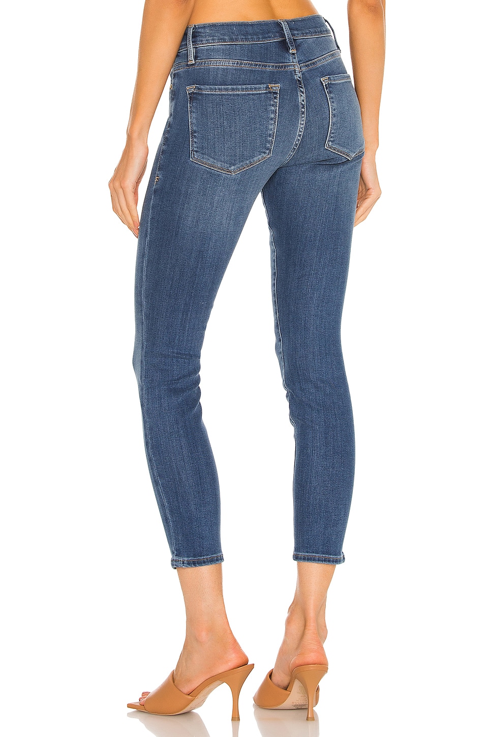 frame le skinny de jeanne crop