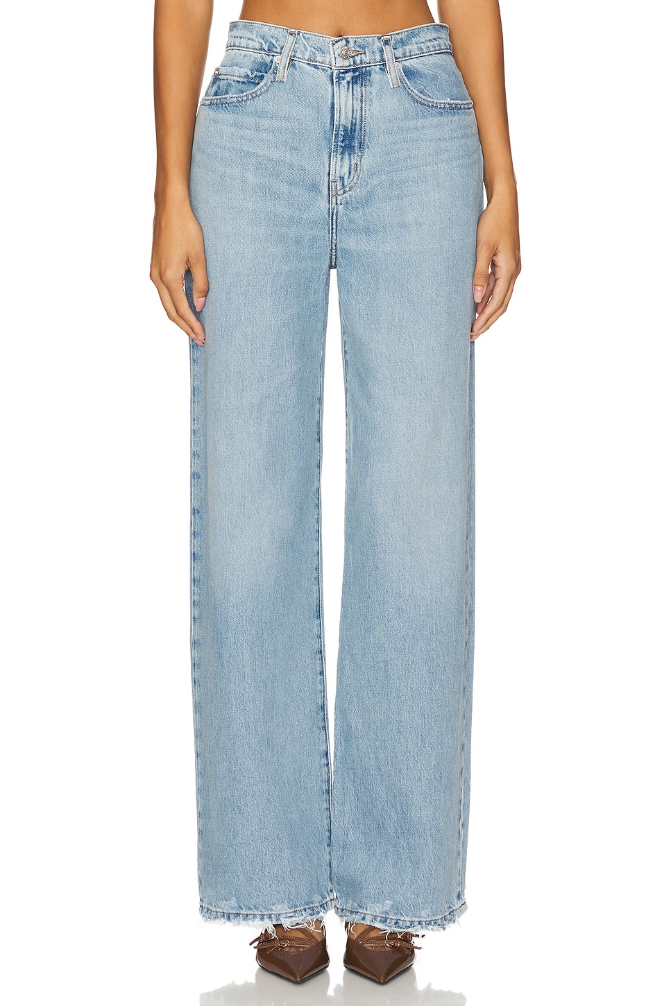 【関税込み】FRAME ブルー Le Jane Wide Leg ジーンズ FRAME Le Jane Wide Leg Jeans in Ziggy | REVOLVE