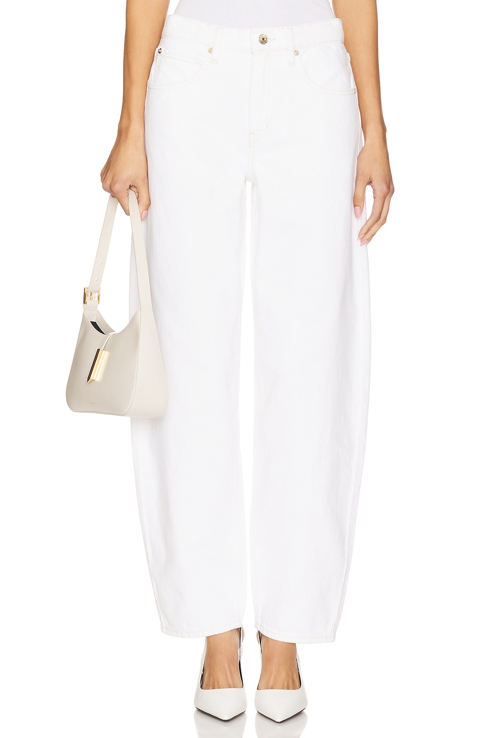 Low Slung Barrel Jeans