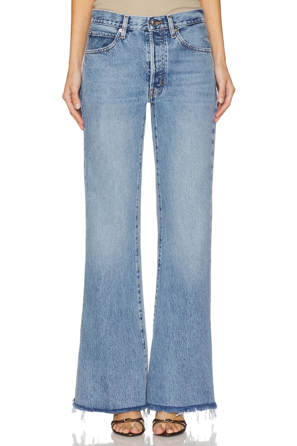 ボトムスその他 Frame Wide-leg The Lax jeans with washed effect Frame Wide-leg The Lax jeans with washed effect | TheDoubleF
