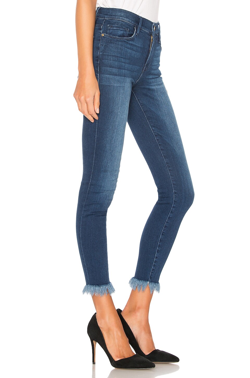 frame le skinny de jeanne crop