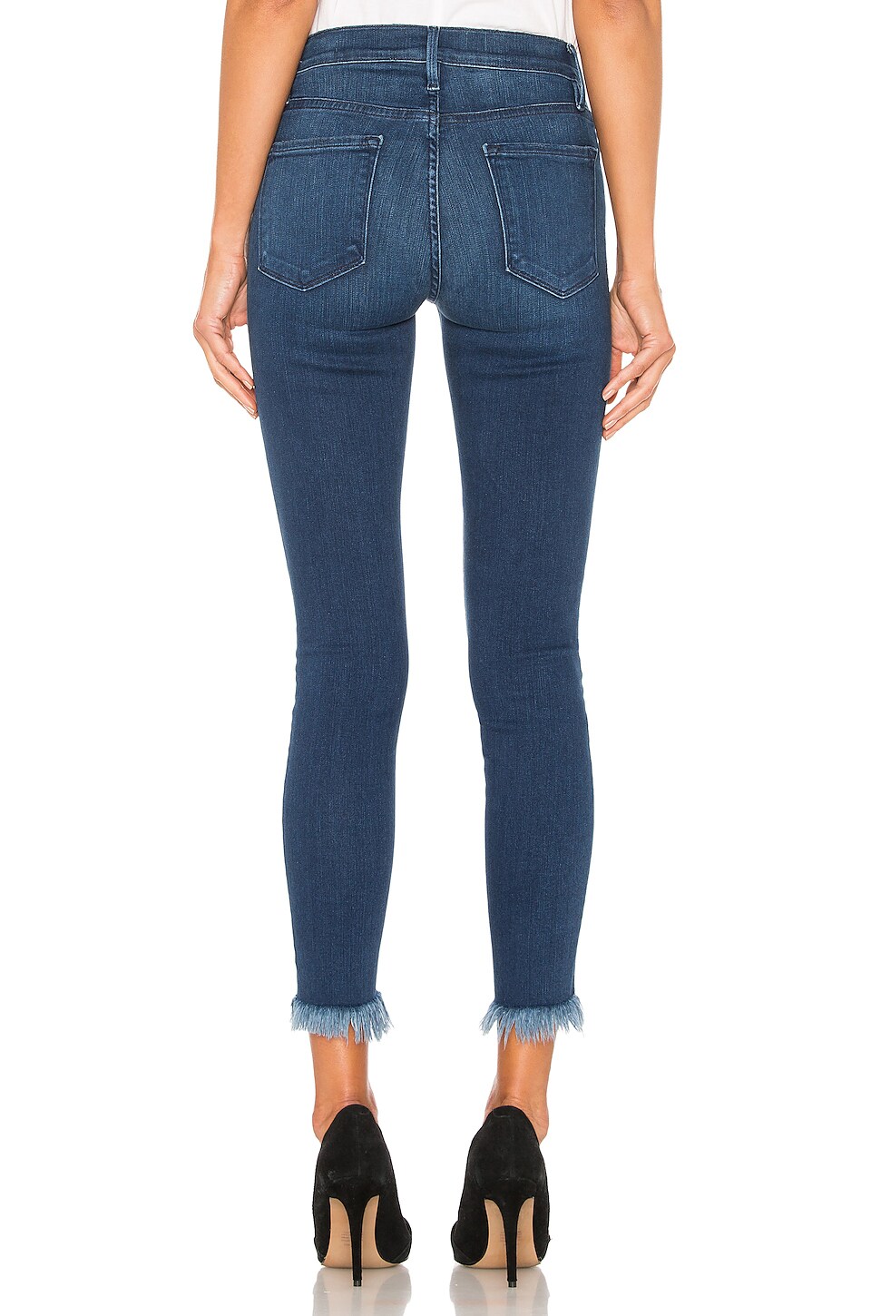 frame le skinny de jeanne crop