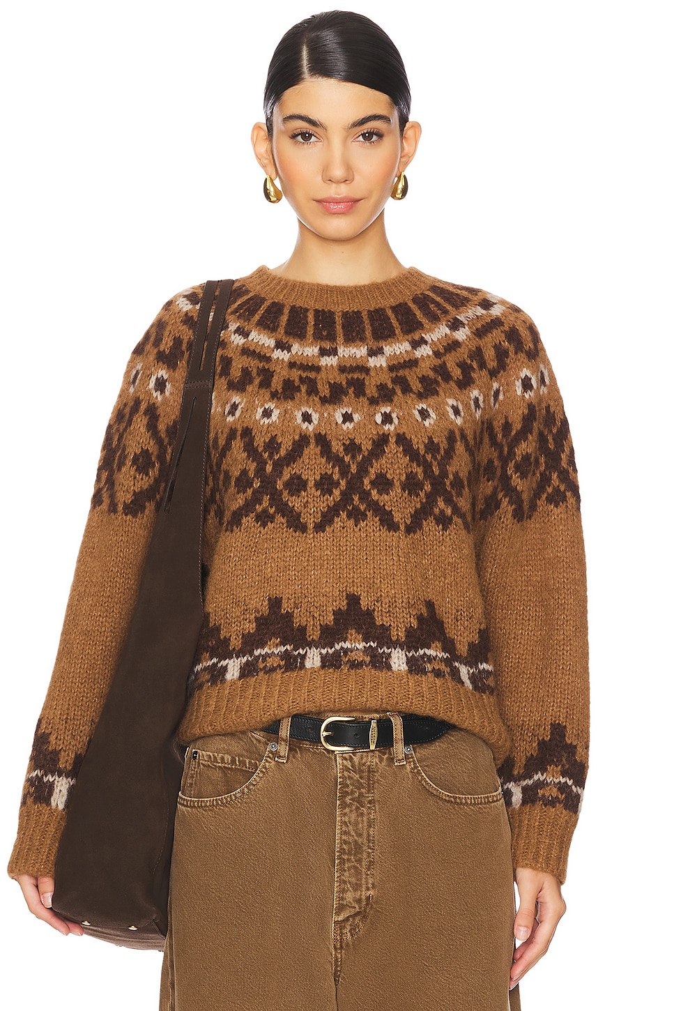 Frame Fairisle Crewneck hot Sweater