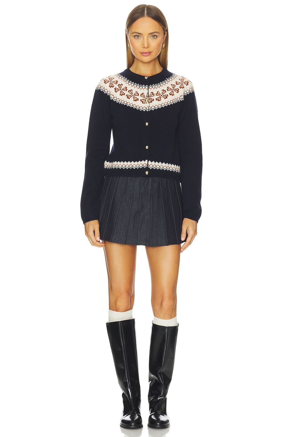 The Cashmere Fairisle Cardi