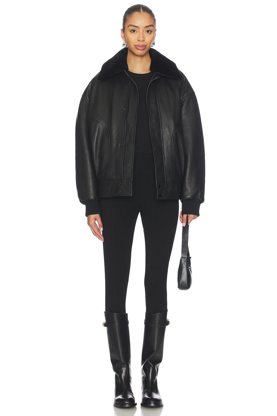 FRAME X Amelia Gray Nightcap Bomber thumbnail