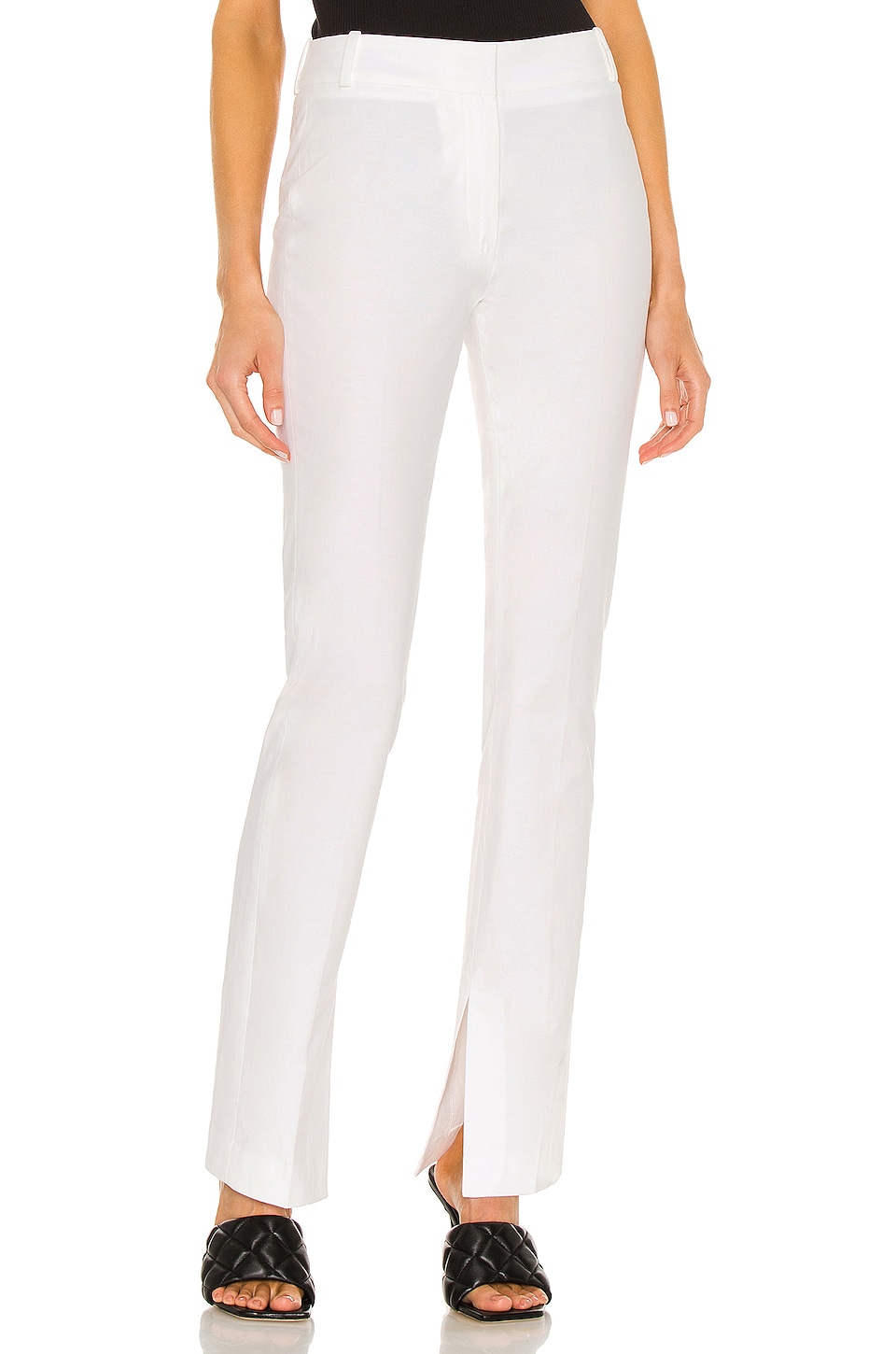 FRAME Slim Slit Trouser Suiting White