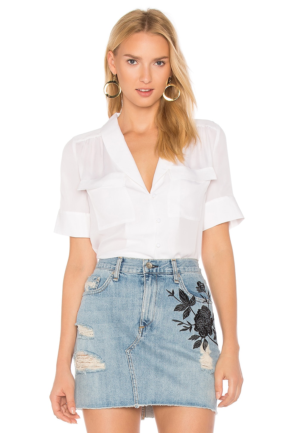 womens shawl collar shirt