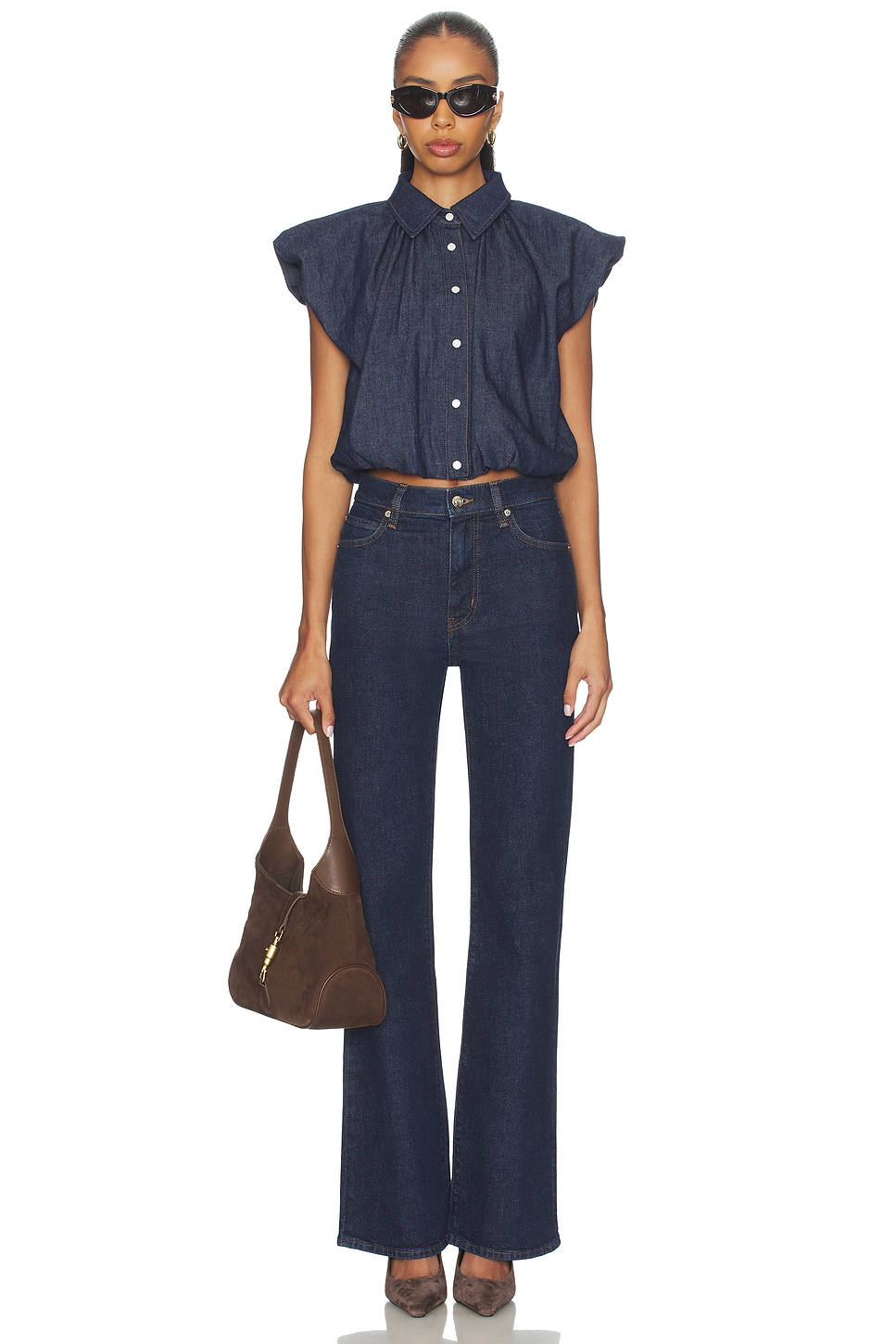 FRAME Shell Top in Puzzle | REVOLVE