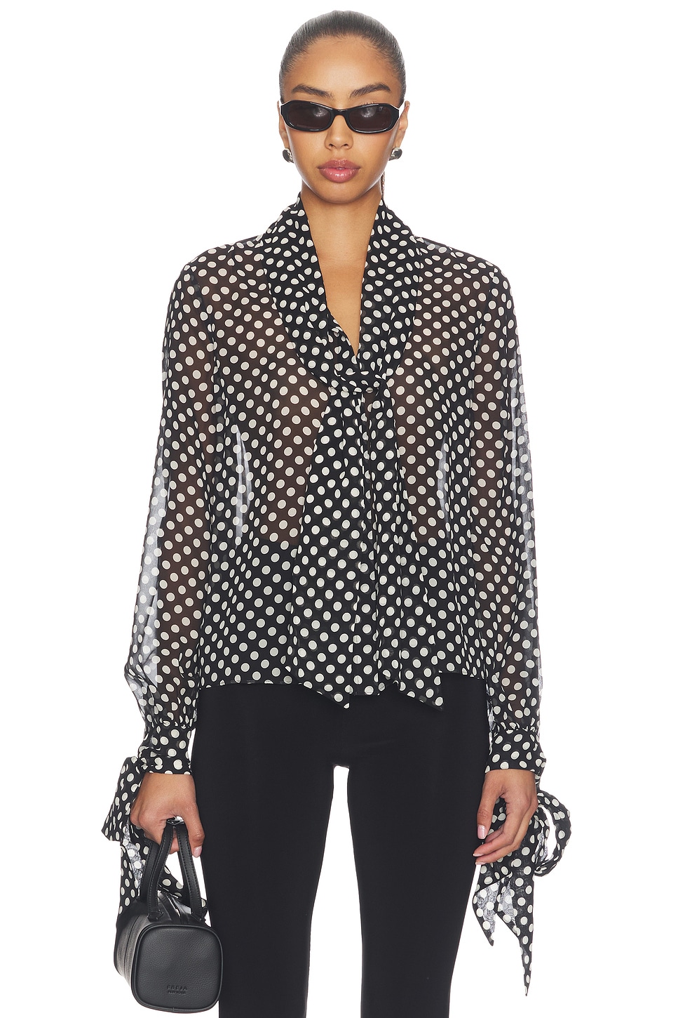 The Nouvelle Polka Dot Blouse - thumbnail 2