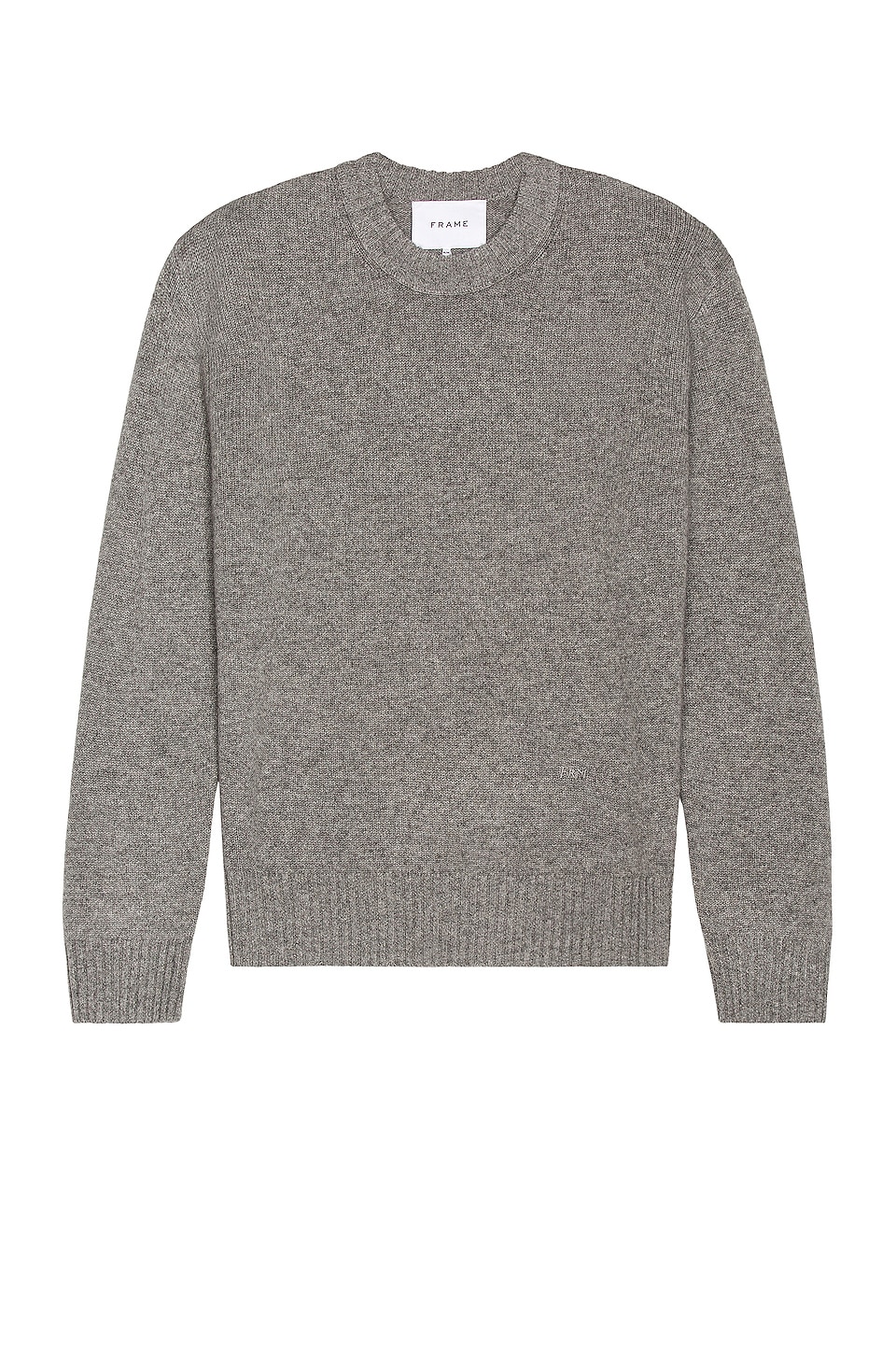 FRAME The Crew Neck Cashmere Sweater in Gris | REVOLVE