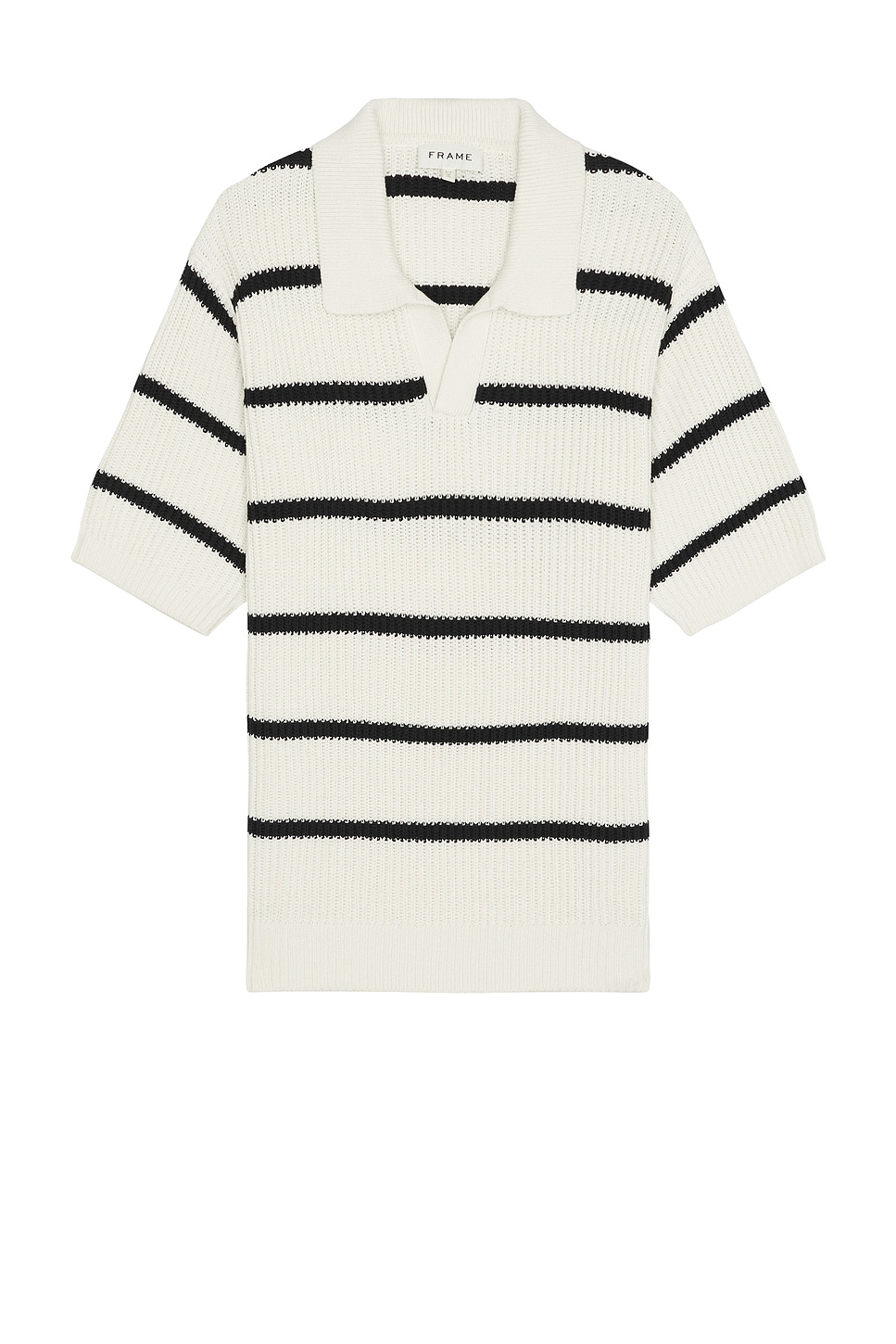 Striped Polo Sweater - Thumbnail 1