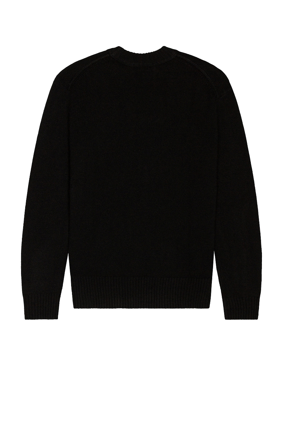FRAME The Crew Neck Cashmere Sweater in Noir