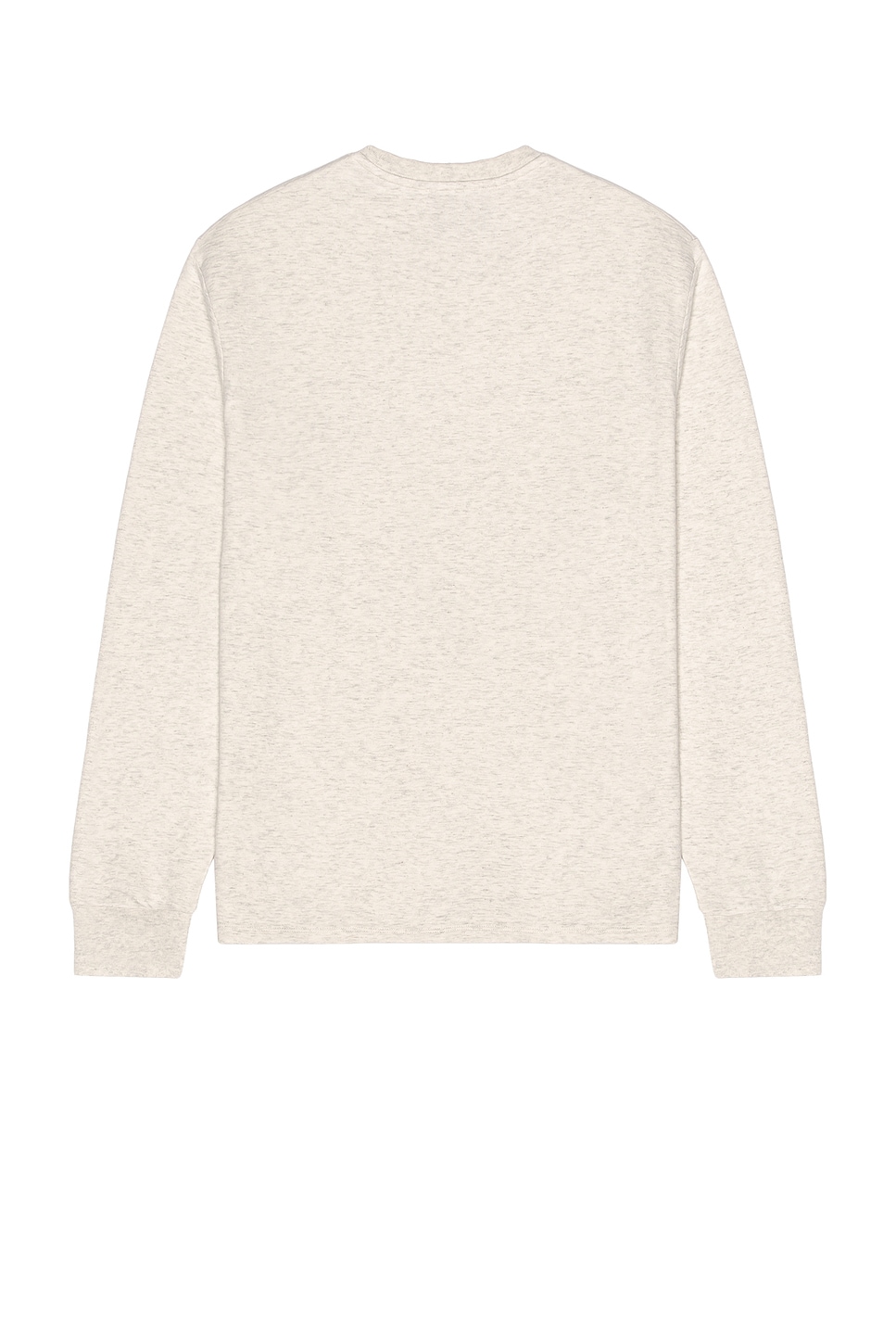FRAME Longsleeve Duofold Crew in Oatmeal Heather