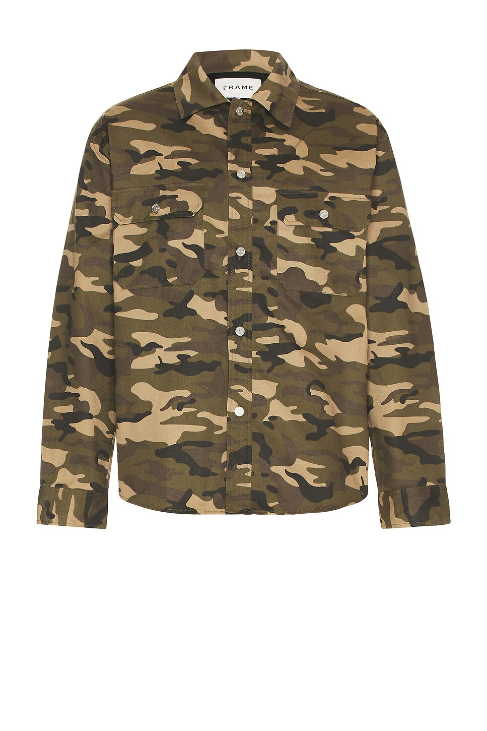 FRAME Camo Jacket in Camo & Noir