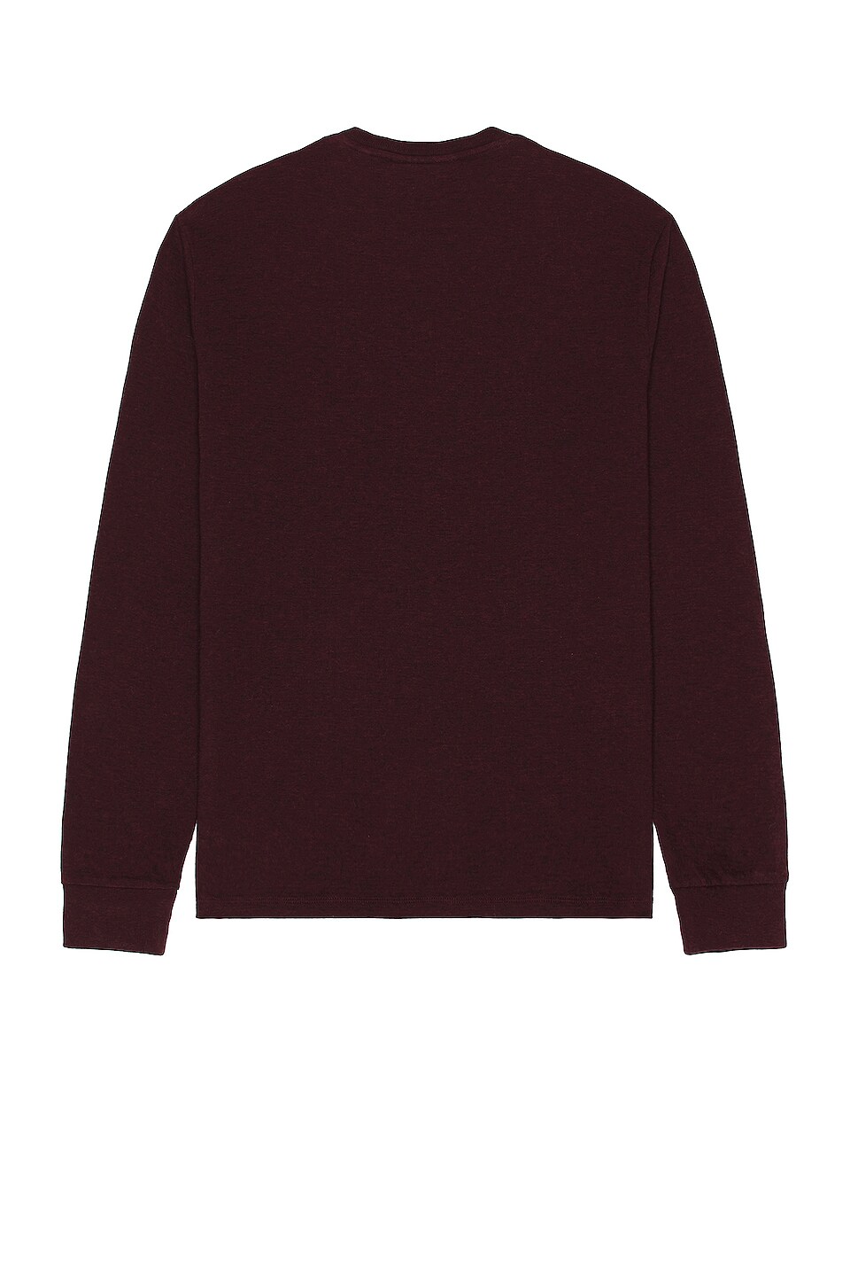 FRAME Duofold Crew in Heather Dark Burgundy
