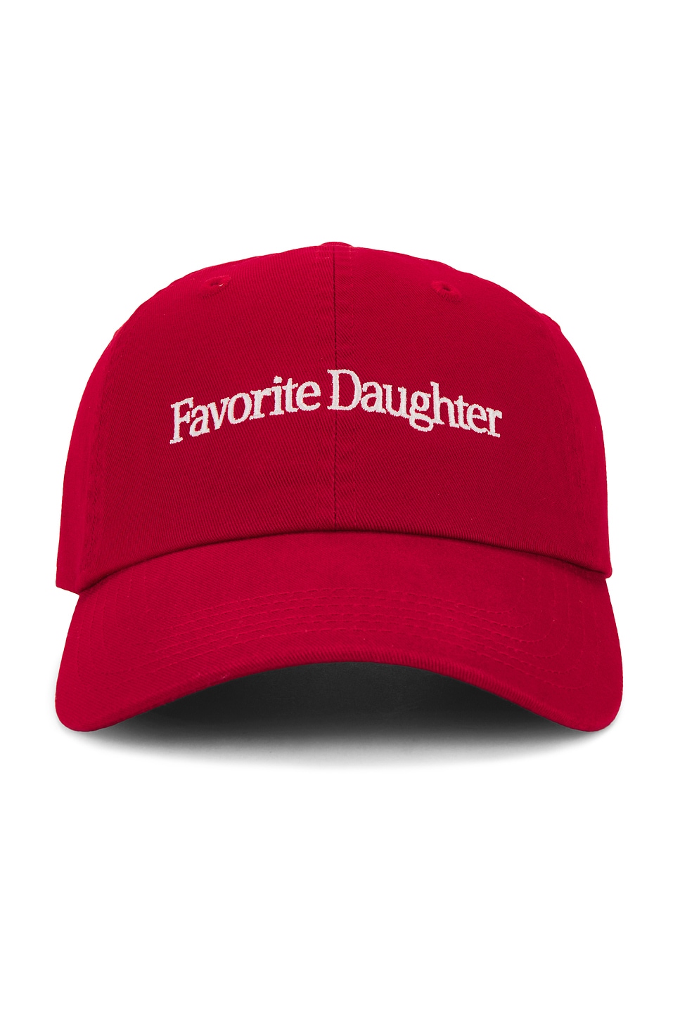Favorite Daughter Classic Logo Baseball Hat in Red & White  display picture 3