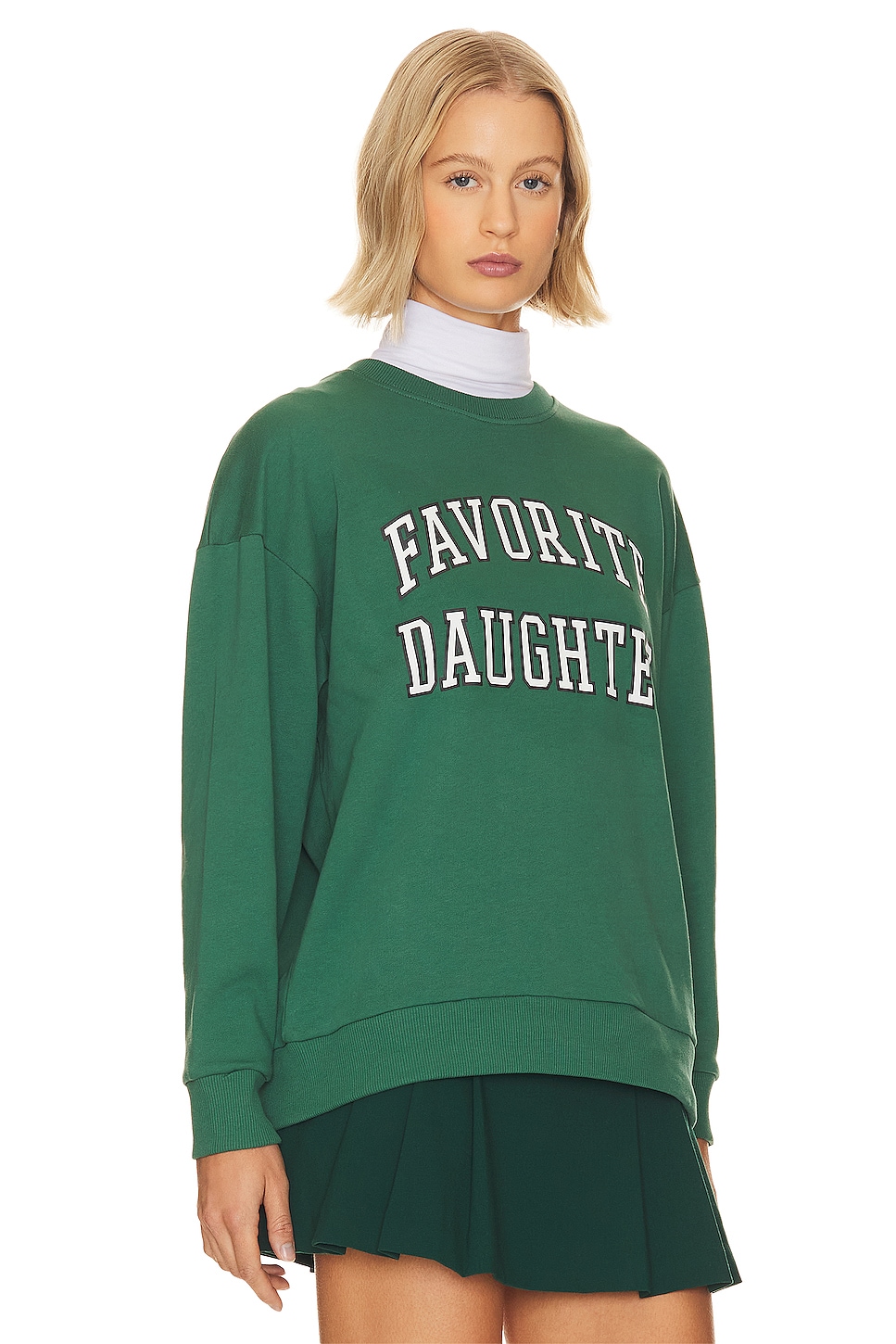 Favorite Daughter Collegiate Sweatshirt in Evergreen
