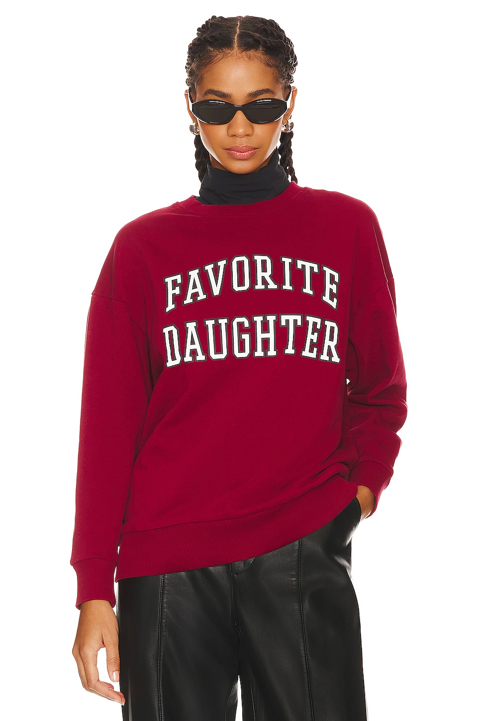 Favorite Daughter Collegiate Sweatshirt in Collegiate Red