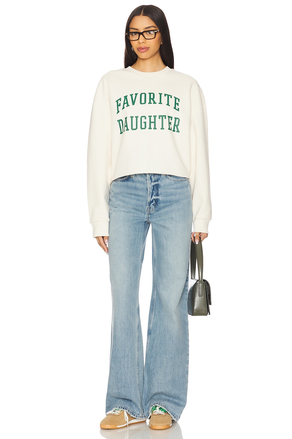 Cropped Collegiate Sweatshirt
