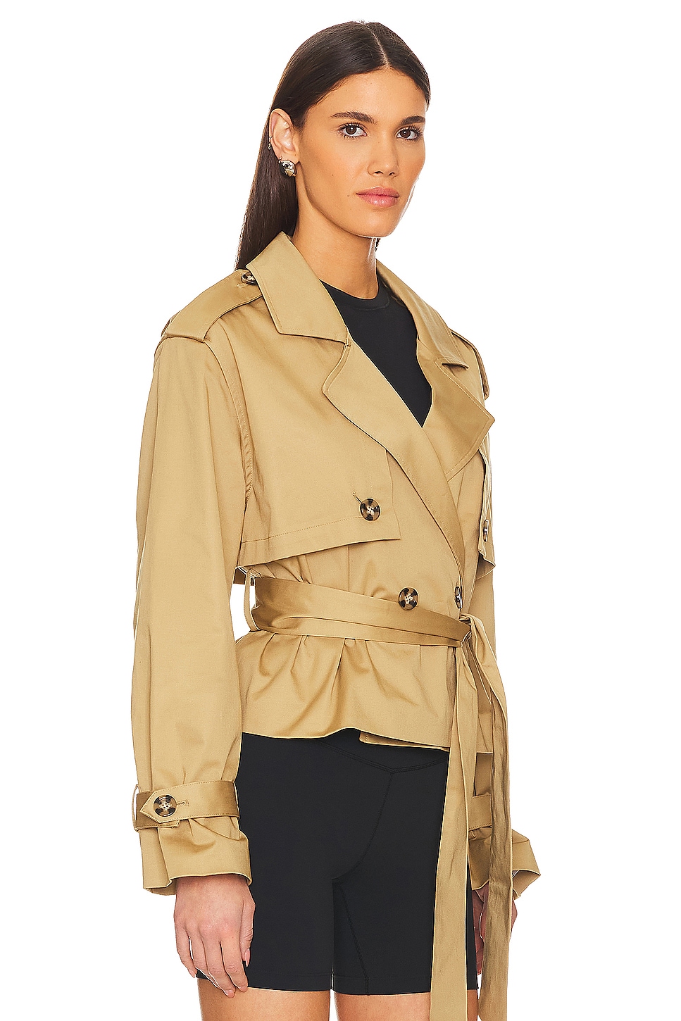 Favorite Daughter The Cropped Charles Trench Coat