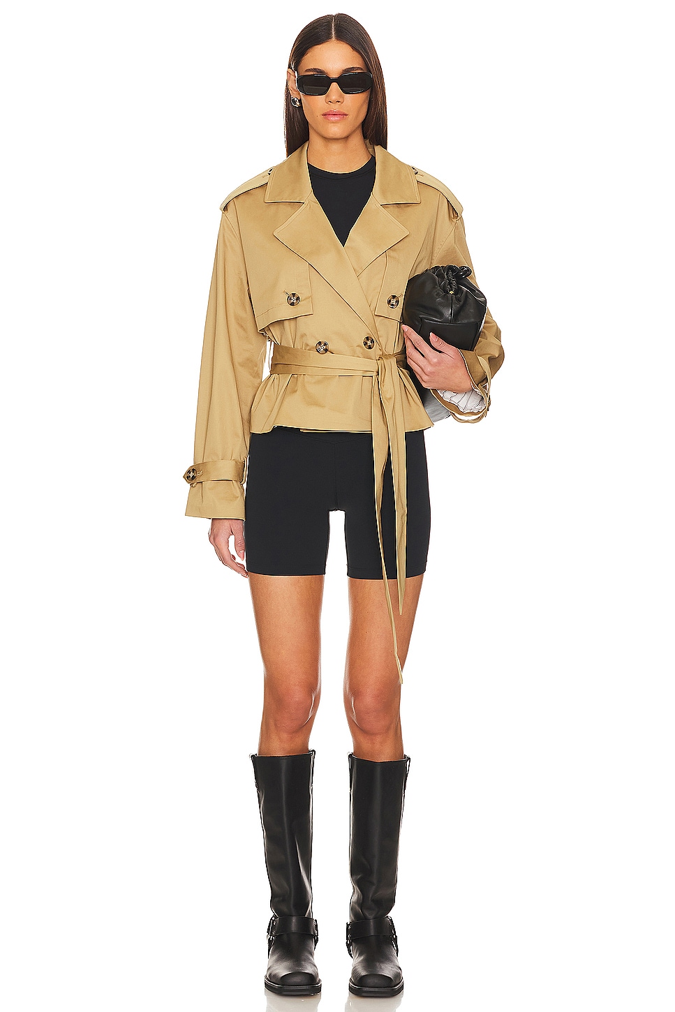 Favorite Daughter The Cropped Charles Trench Coat