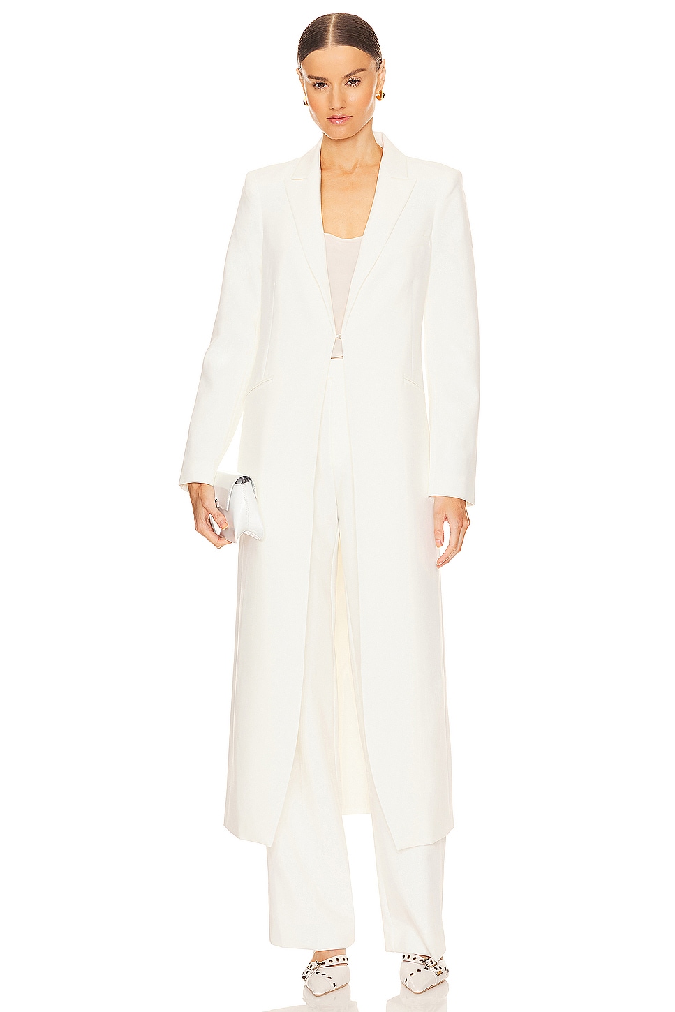 White duster outlet coat